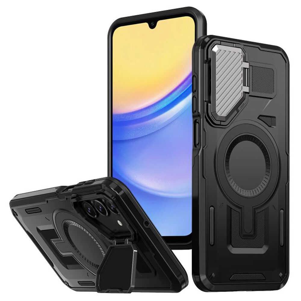 Techsuit CamVault MagSafe pro Samsung Galaxy A15 4G A15 5G černá
