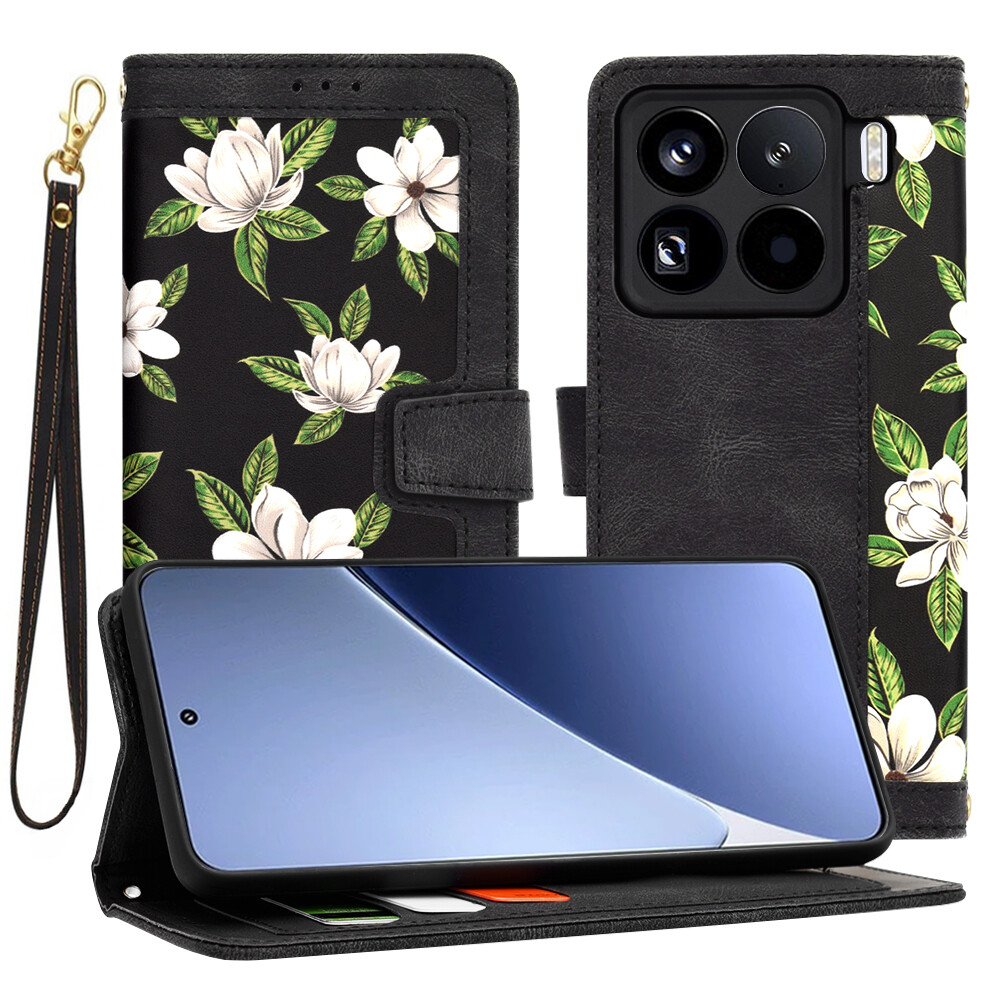 Pouzdro na Xiaomi 15 Pro Techsuit FlipCraft Květiny úsvitu