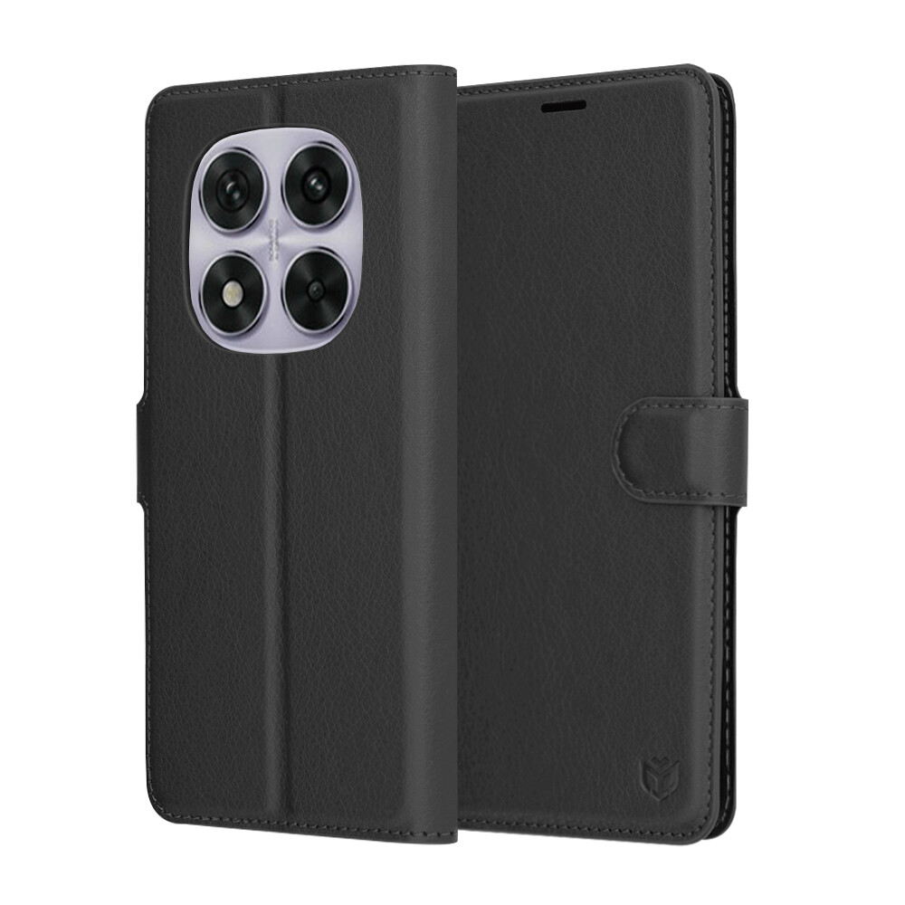 Pouzdro Techsuit kožené Xiaomi Redmi Note 14 Pro 5G Poco X7 černé