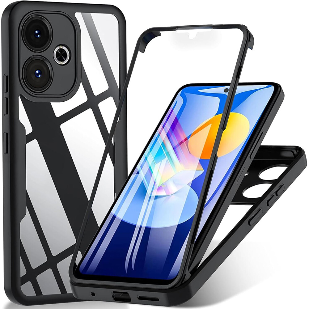 Techsuit ColorVerse 360 Series + Ochranné sklo Xiaomi Redmi 13 Poco M6 4G černá
