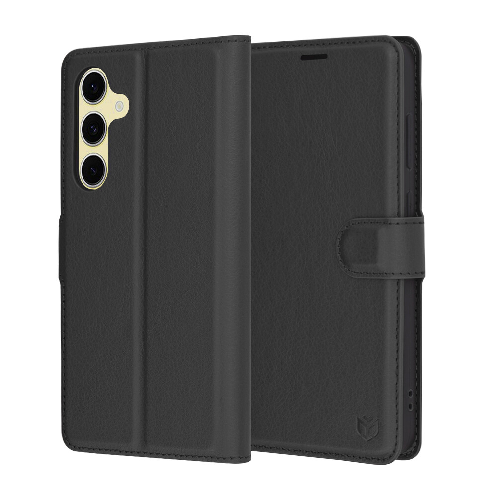 Techsuit Leather Folio pouzdro Samsung Galaxy S24 FE černé
