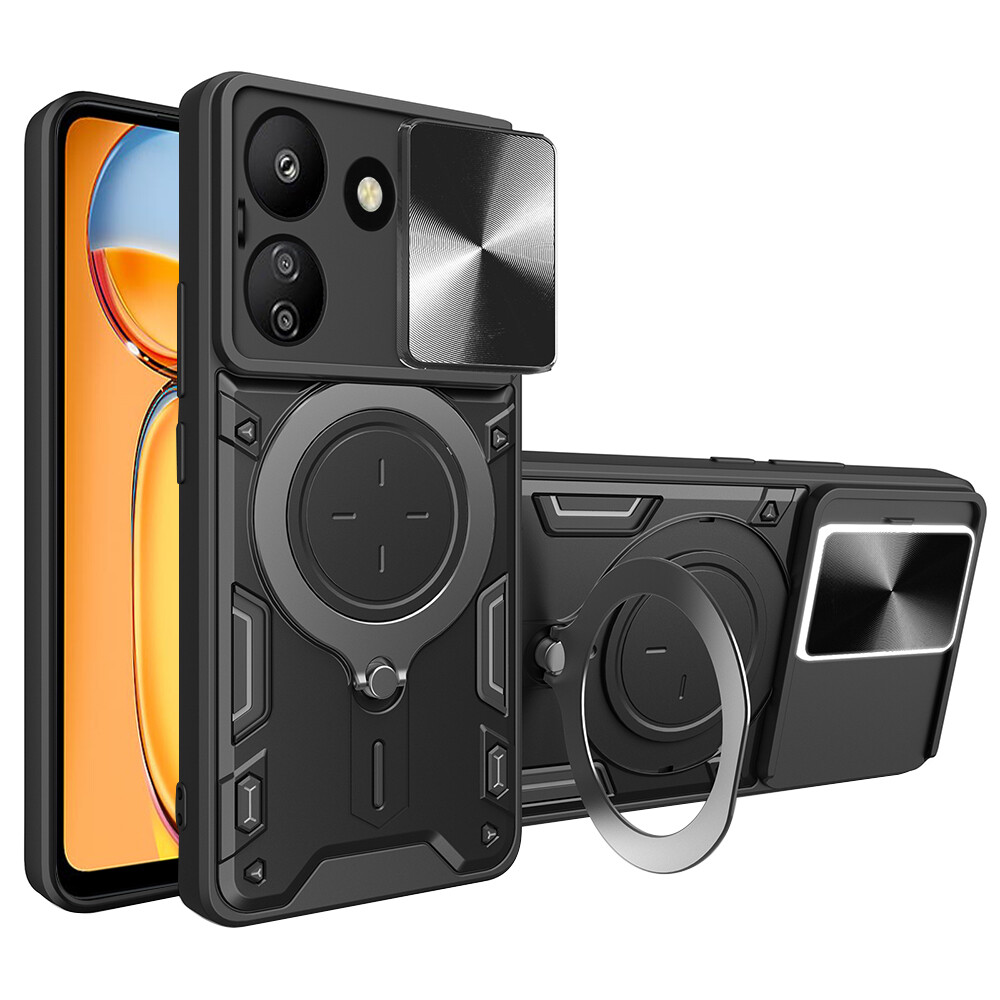 Techsuit CamGuard Pro Xiaomi Redmi 13C 4G Poco C65 Černá