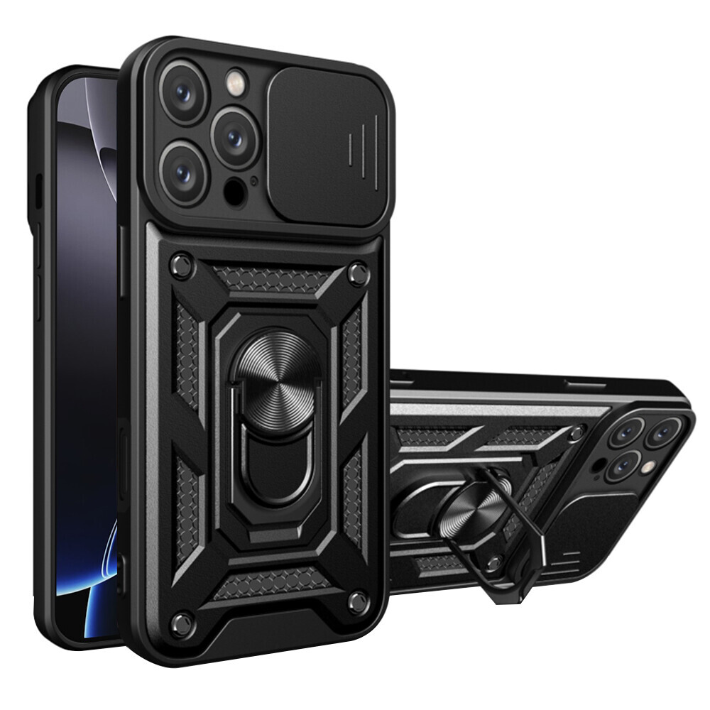 Techsuit Řada CamShield iPhone 16 Pro Černá