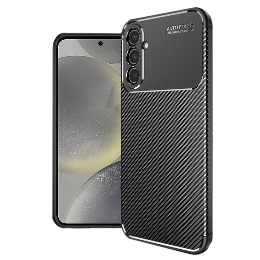 Techsuit CarbonFiber kryt pro Samsung Galaxy S24 černý