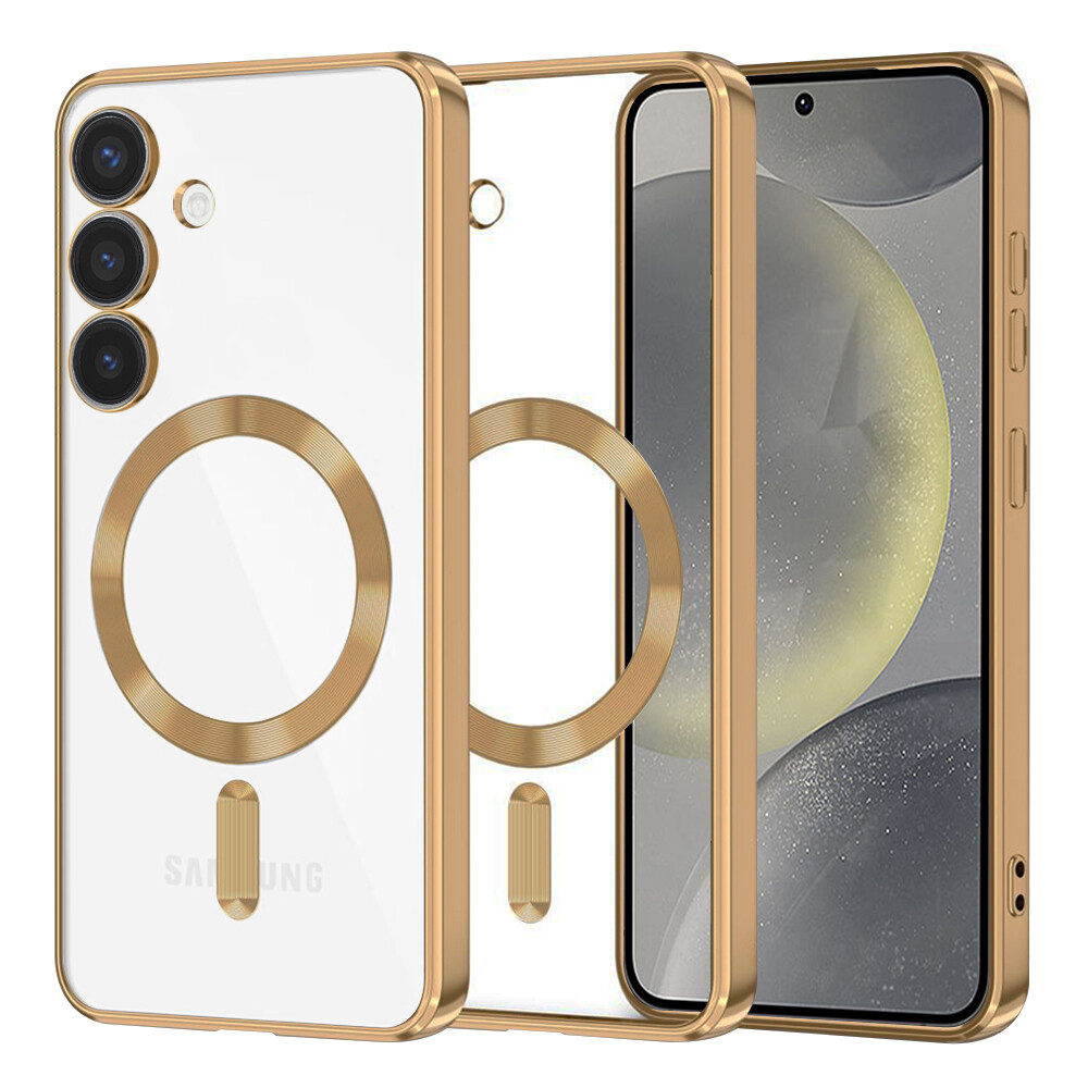 Techsuit Luxusní Křišťál MagSafe Samsung Galaxy S24 Gold