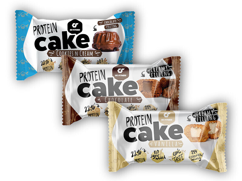 Go Fitness Protein Cake 50g Varianta: vanilla