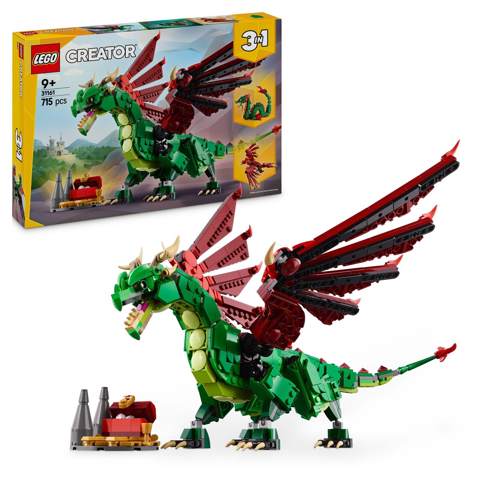 LEGO® Creator 3 v 1 31161 Středověký drak - II. jakost
