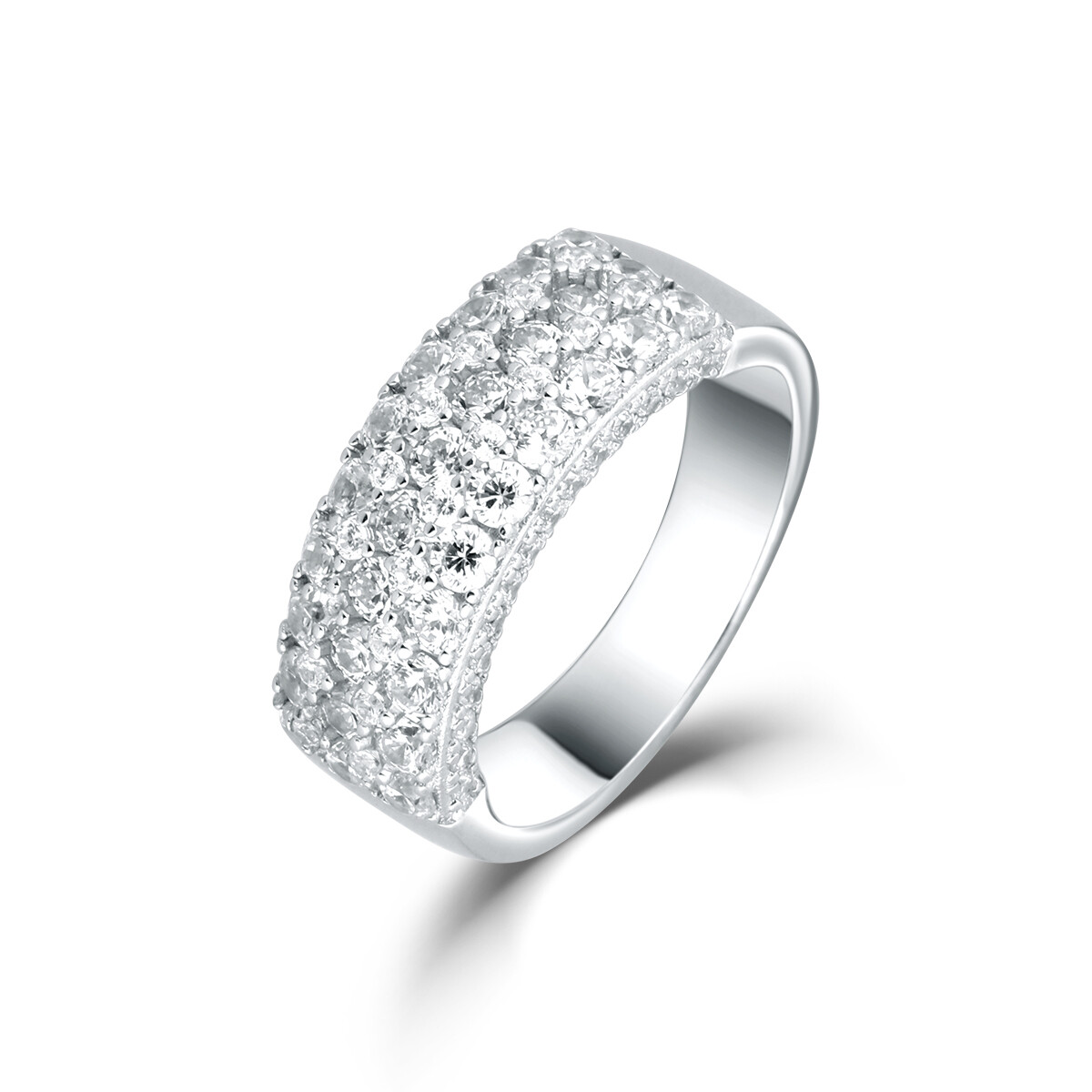 Prsten se syntetickými kameny 126-488-0183 54