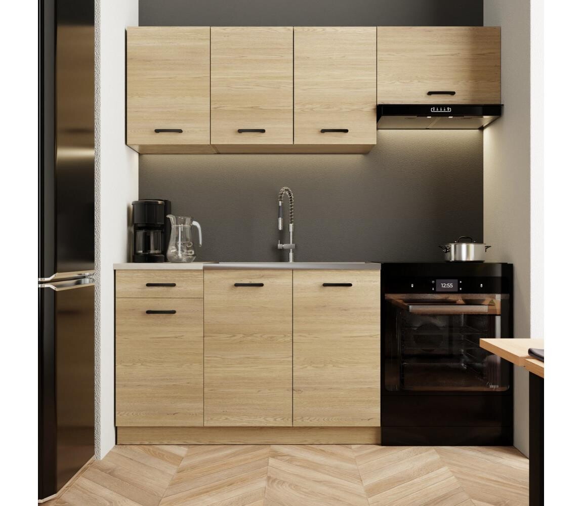 BWS Kuchyňská linka PATRICIA 180 cm dub PUNO 180