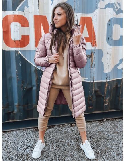 Dámská prošívaná zimní bunda LESSI růžová