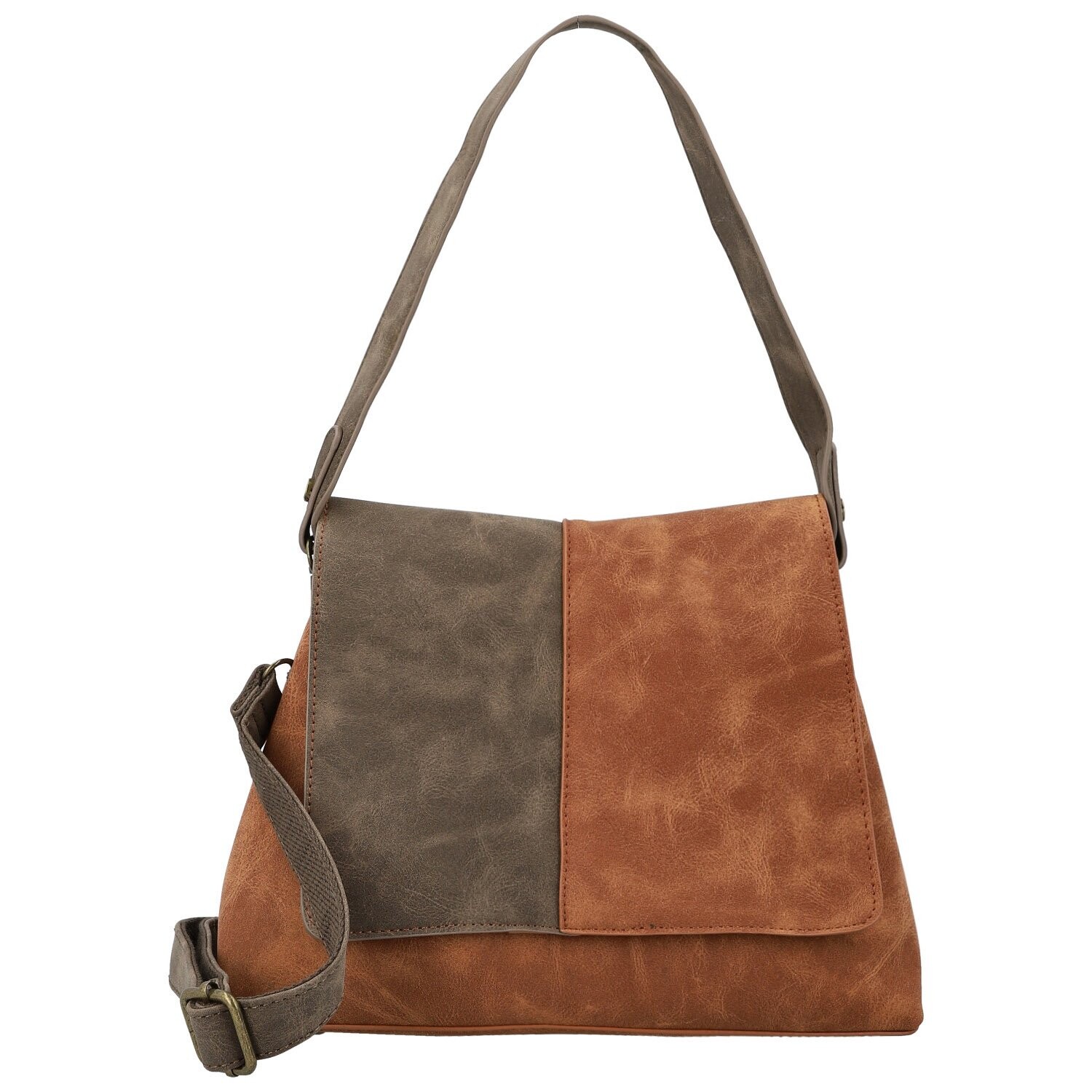 Dámská kabelka přes rameno hnědá - Paolo bags Naiara hnědá