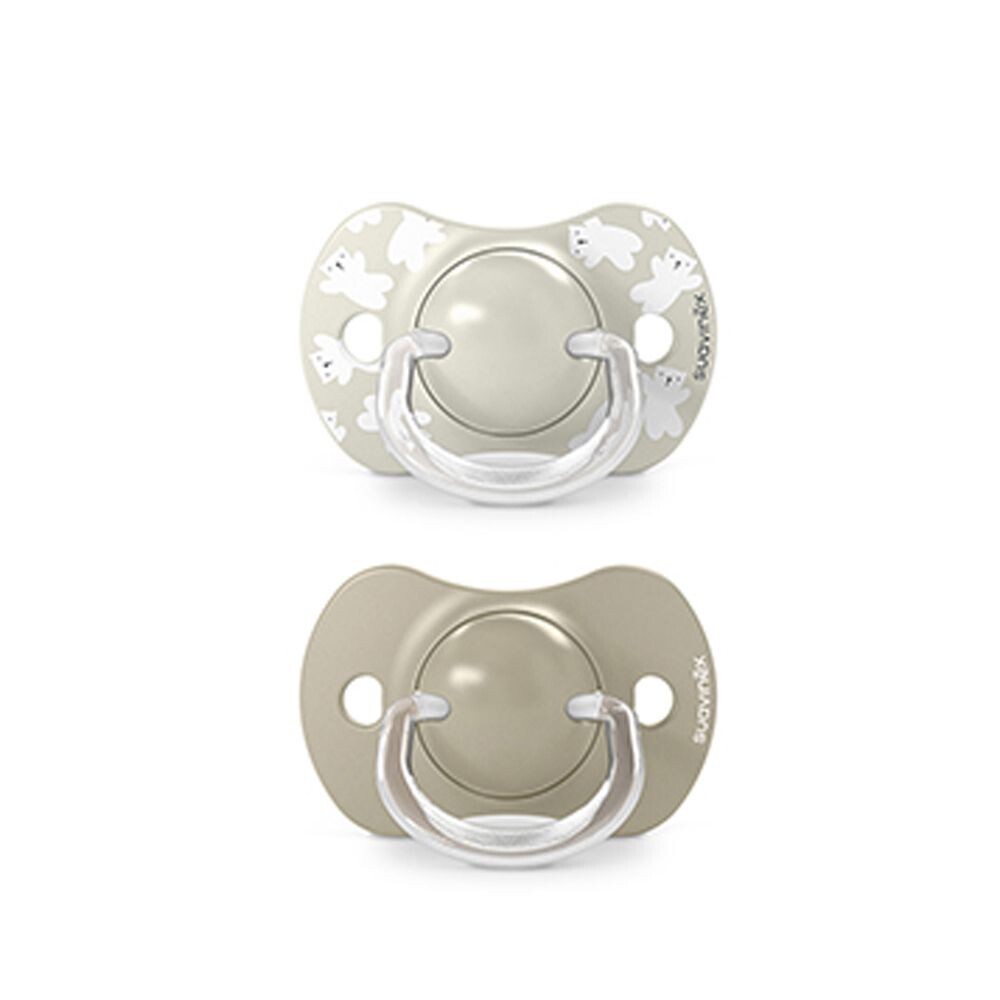 SUAVINEX Dudlík SX PRO fyziologický WILD & FREE 6/18m 2 ks - hnědý