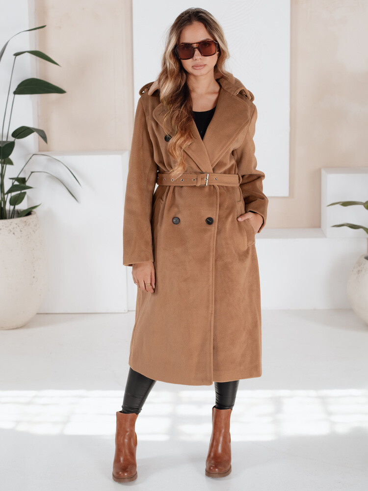 Dámský trenčkot s páskem