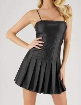 Guess koženkové šaty