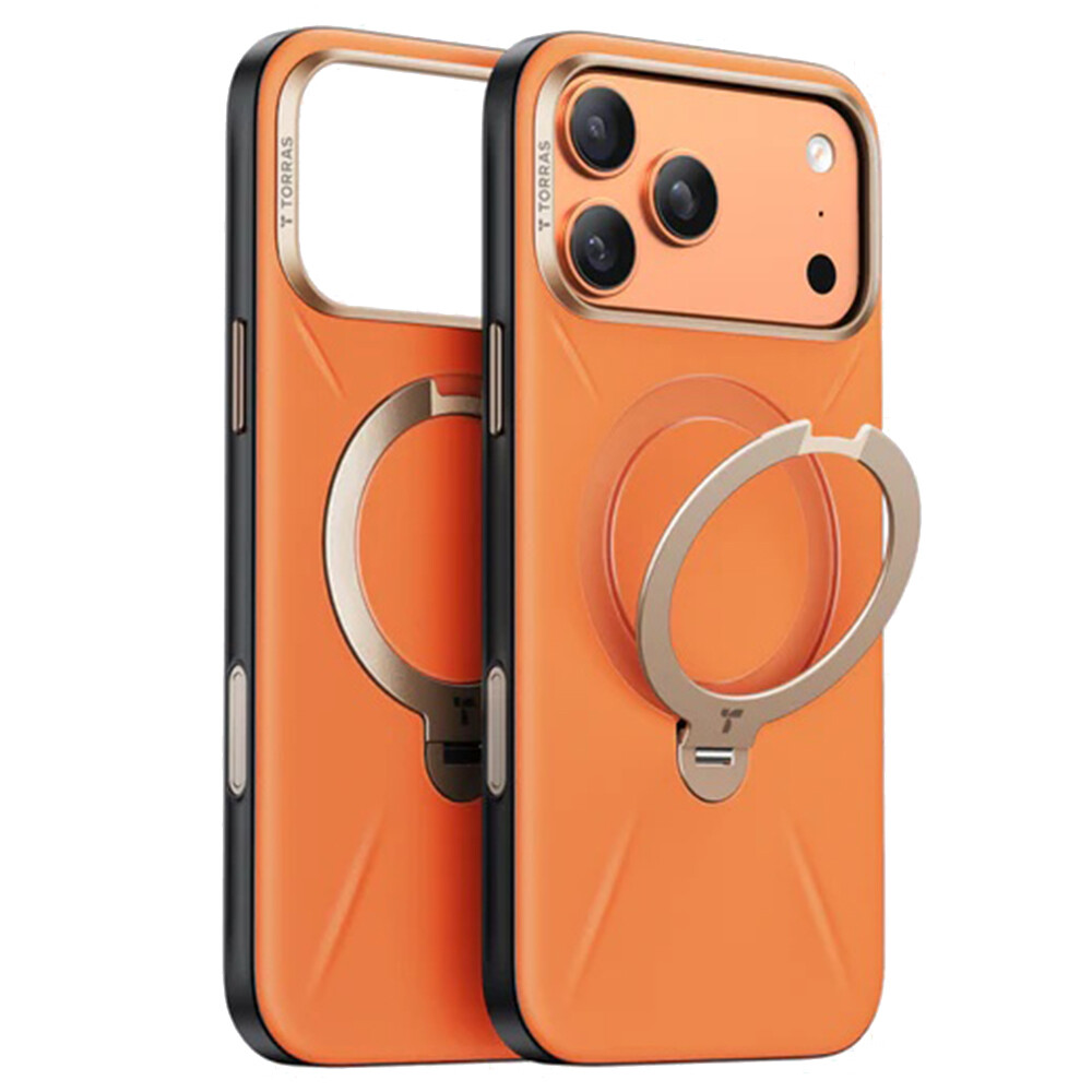 Torras QPRO Leather Series iPhone 17 Pro oranžový
