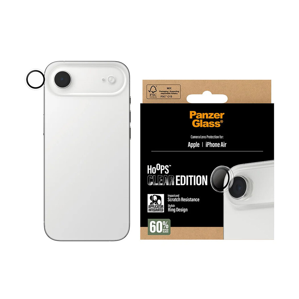 PanzerGlass® Hoops® ochrana čočky fotoaparátu iPhone 17 Air průhledná