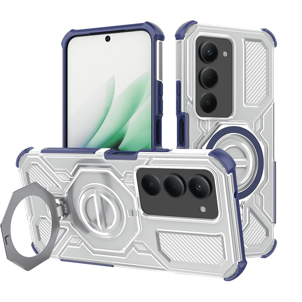 Techsuit Carbon Shield PRO pro Xiaomi Redmi 15 4G/5G modrý průhledný