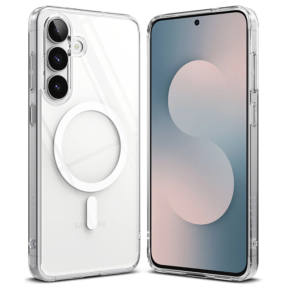 Kryt Ringke Fusion MagSafe pro Samsung Galaxy S25 FE čirý