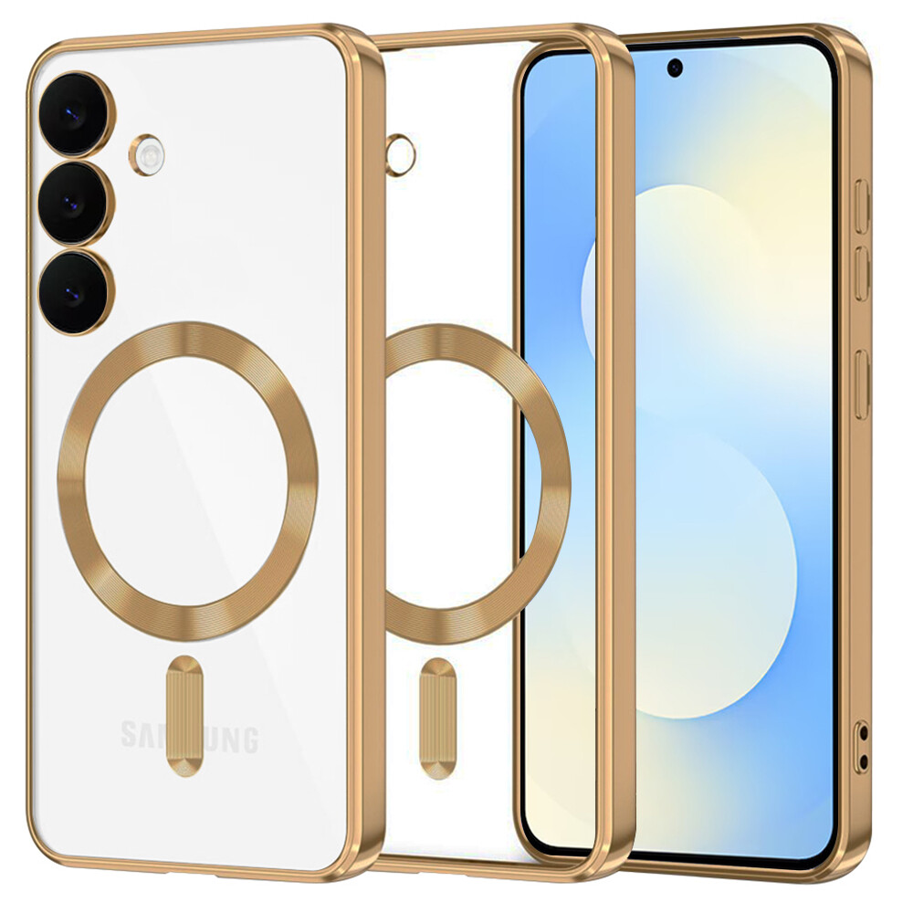 Techsuit Luxury Crystal MagSafe pro Samsung Galaxy S25 FE zlatá