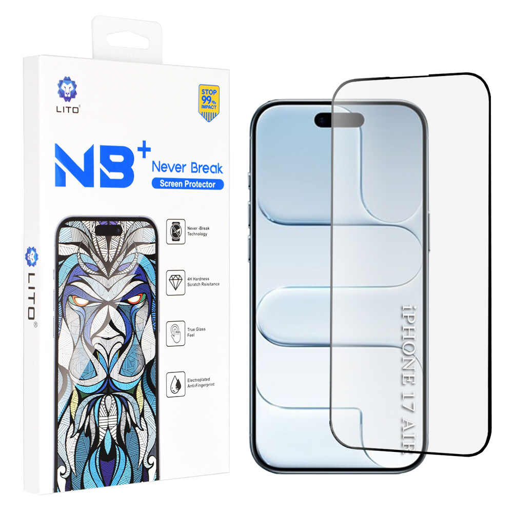 Ochranné sklo na displej Lito iPhone 17 Air černé
