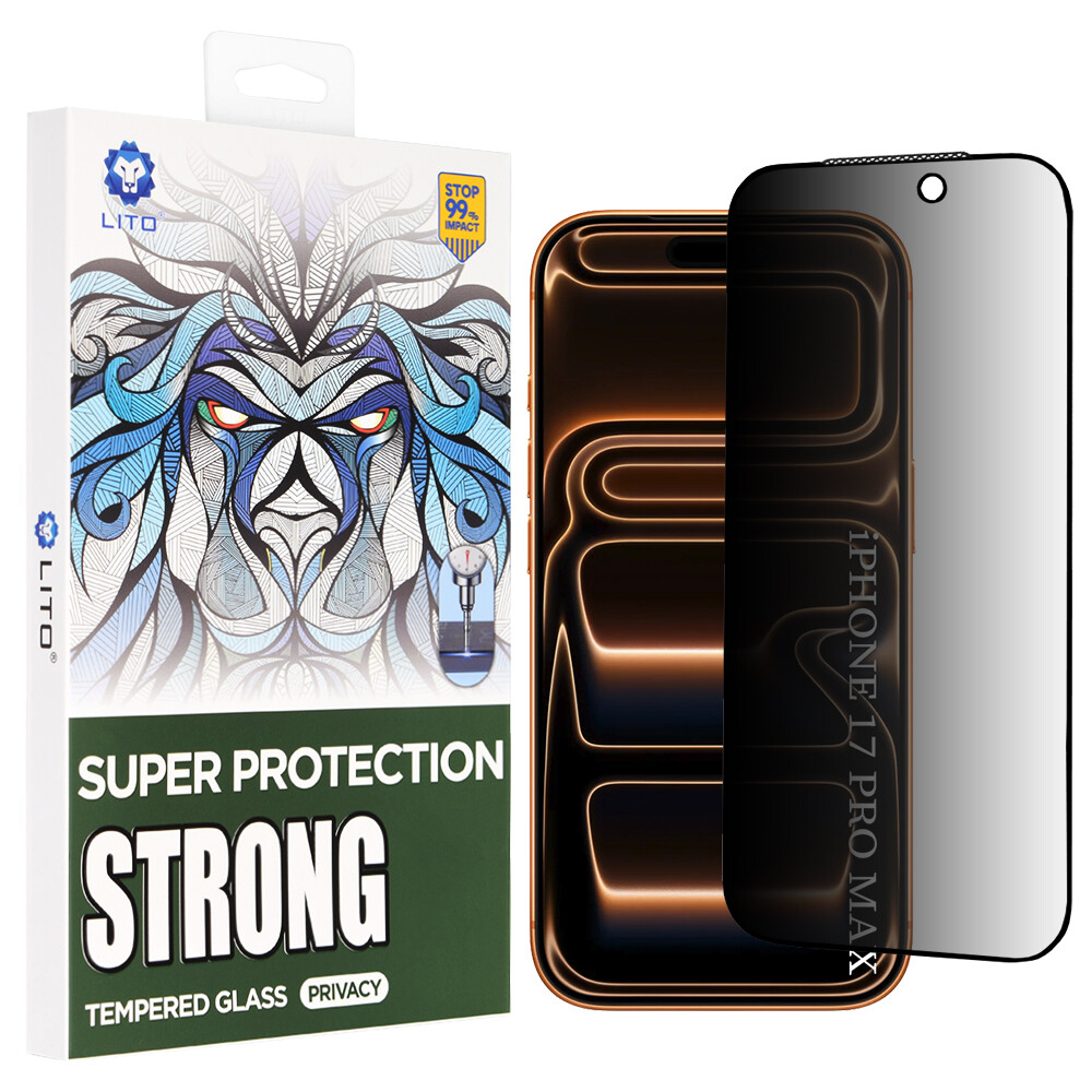 Lito D+ Max Strong Privacy pro iPhone 17 Pro Max černá