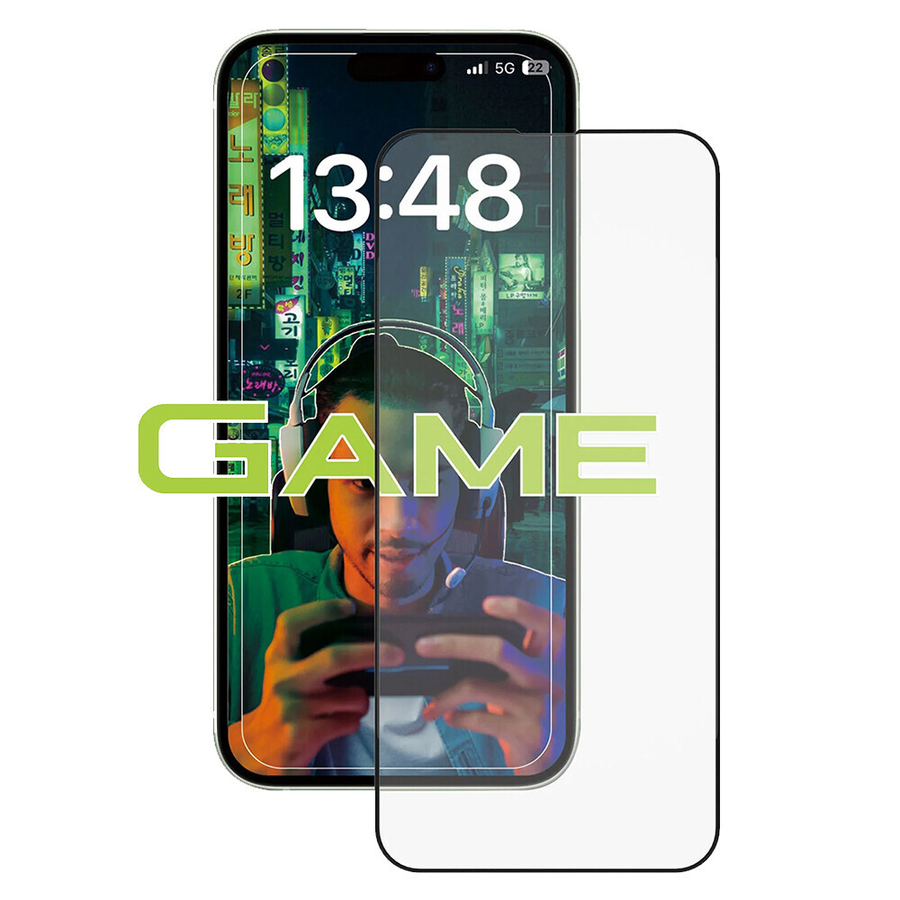ANANK 2.5D 1X zesílený protiskluzový chránič obrazovky iPhone 16 černý
