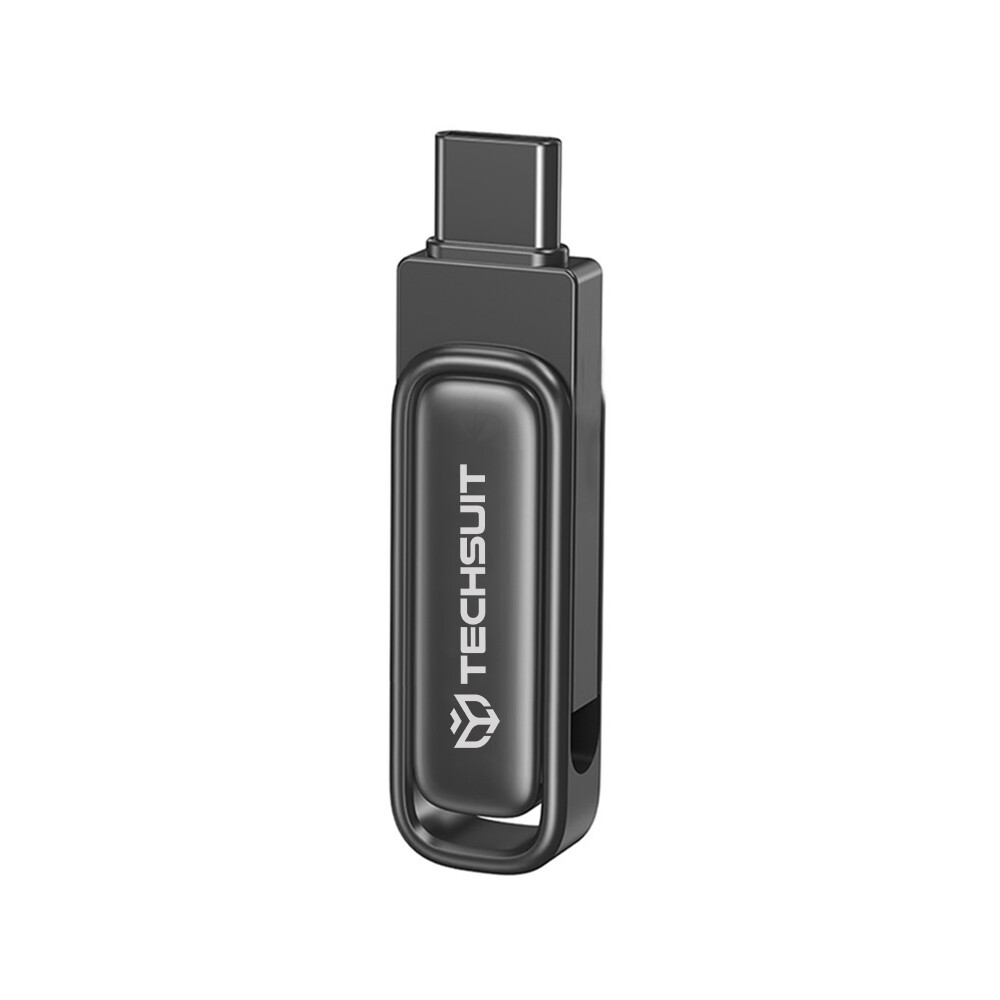 Techsuit Memory Stick THSM34 Dual-Interface USB 3.2 Type-C FlashDrive 256GB 25M/s 100M/s v barvě tarnish