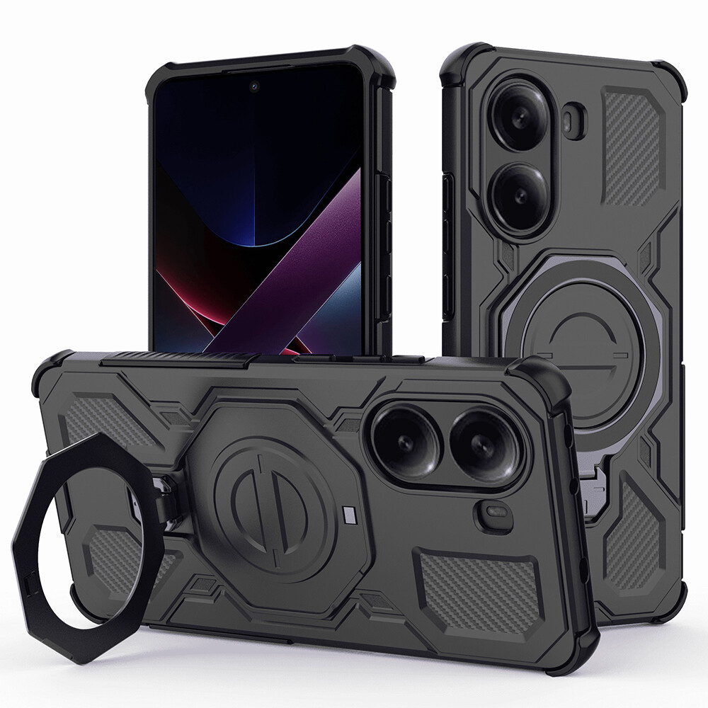 Ochranný kryt Techsuit Carbon Shield PRO pro Xiaomi Poco X7 Pro černý