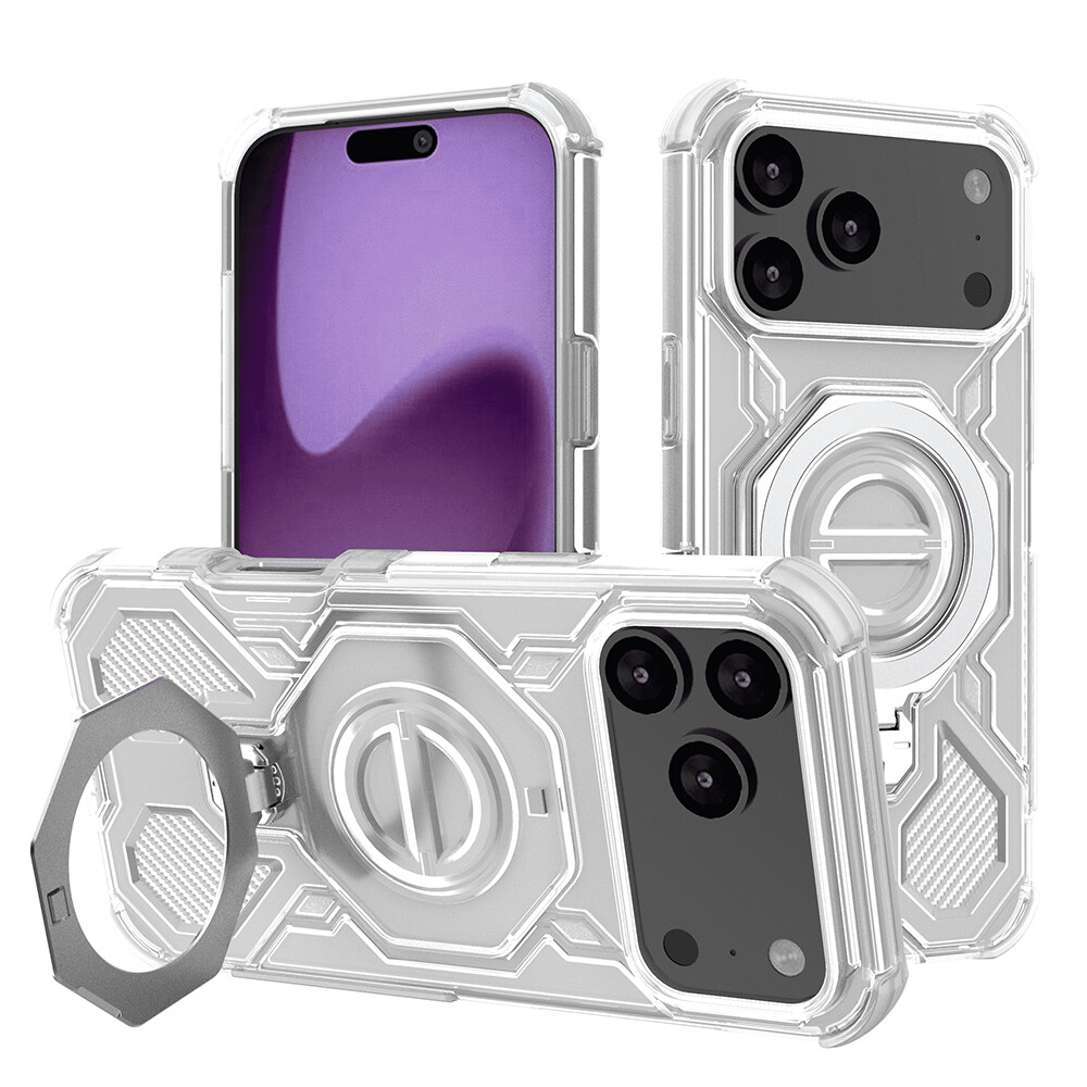 Techsuit Carbon Shield PRO pro iPhone 17 Pro Max bílá průhledná