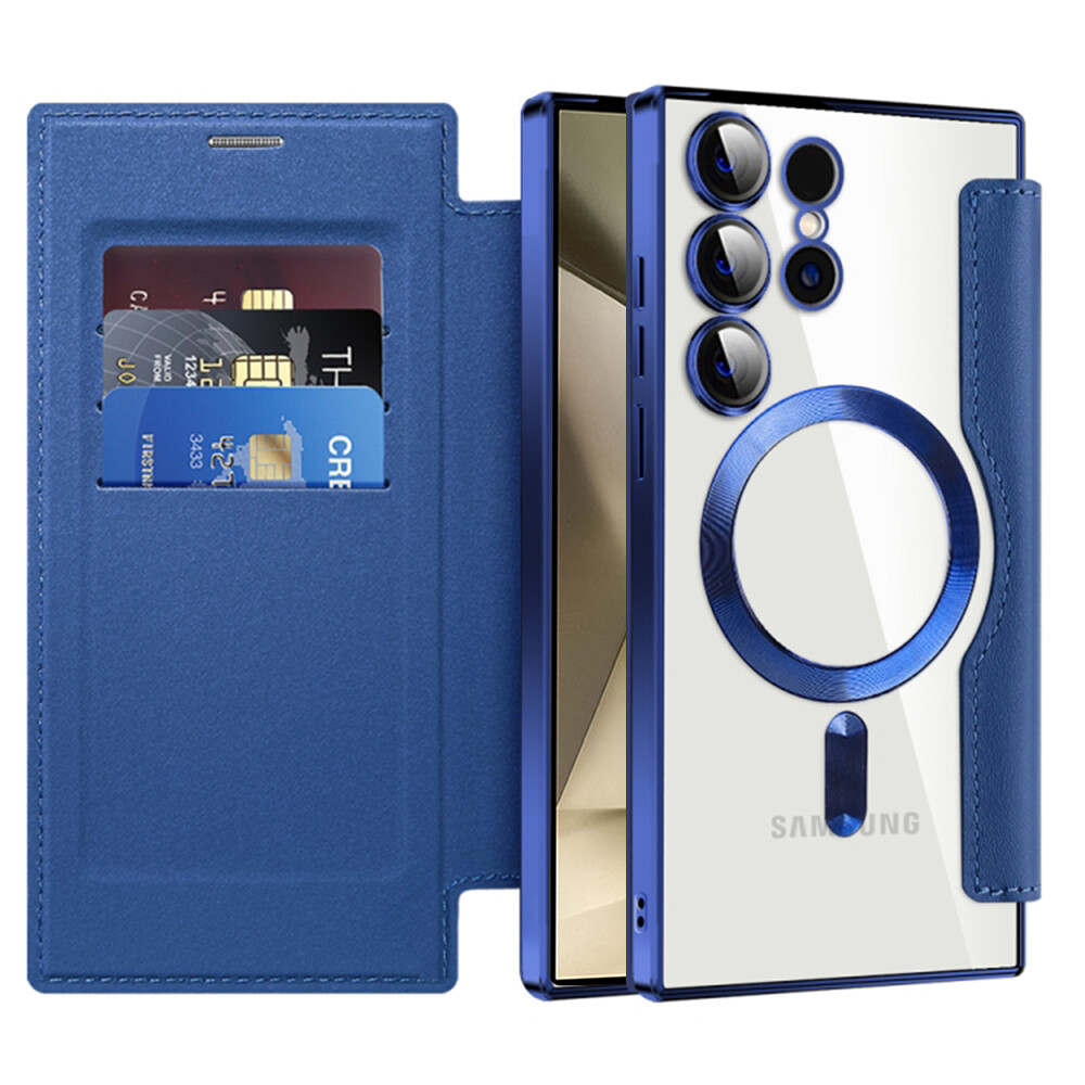 Pouzdro na knihu Techsuit SmartMag pro Samsung Galaxy S24 Ultra modré