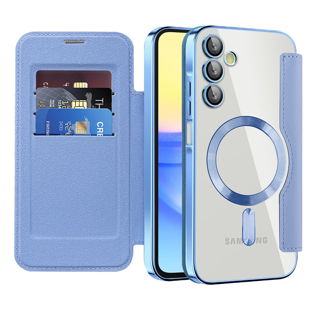 Pouzdro na knihu Techsuit SmartMag pro Samsung Galaxy A15 4G / A15 5G světle modré