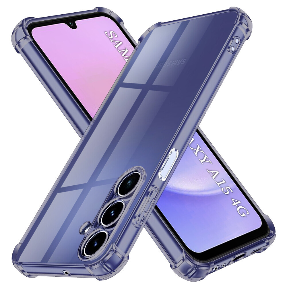 Techsuit nárazuvzdorný průhledný silikon Samsung Galaxy A15 4G / A15 5G kouřově černý