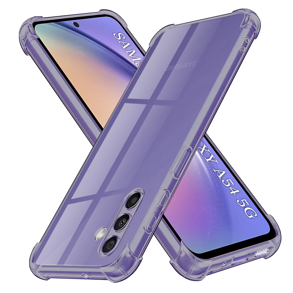 Techsuit Shockproof průhledný silikon Samsung Galaxy A54 kouřově černý