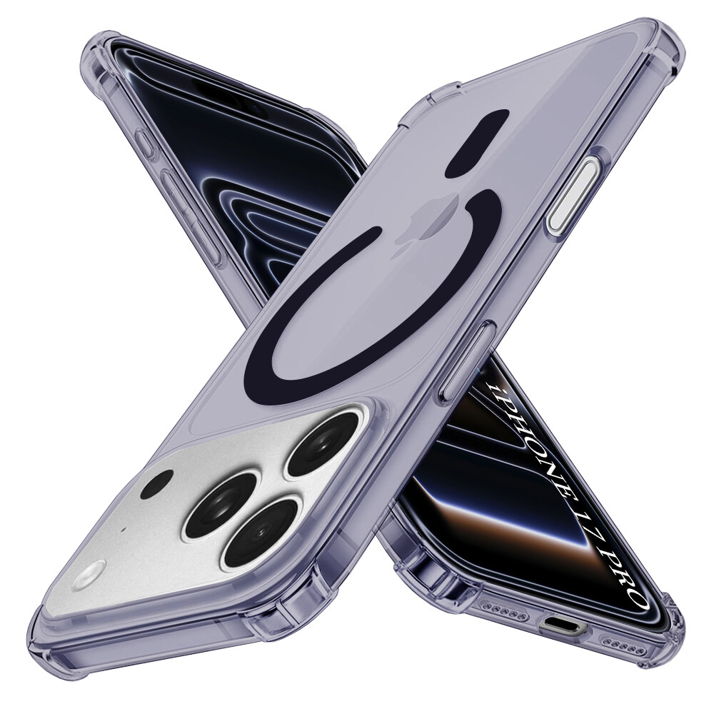Techsuit Shockproof průhledný silikon MagSafe iPhone 17 Pro kouřově černá