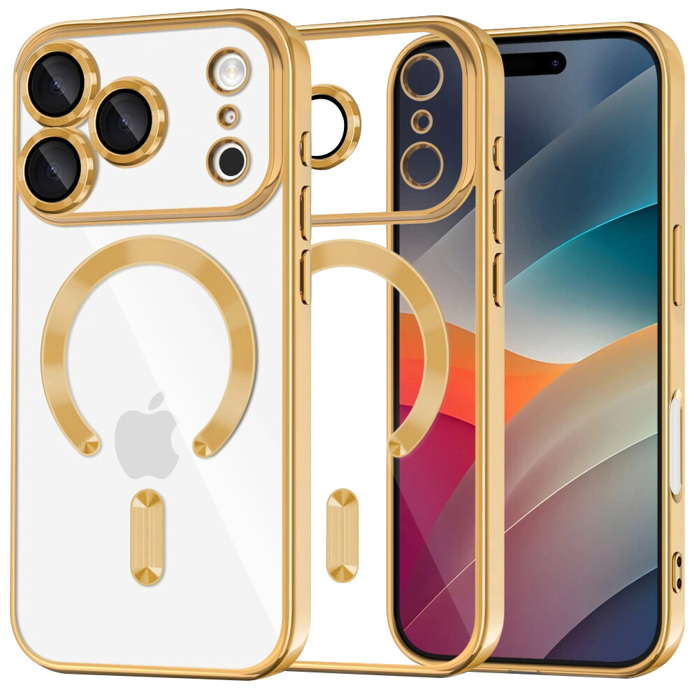 Techsuit Luxury Crystal MagSafe pro iPhone 17 Pro zlatý