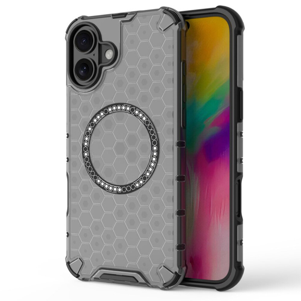 Techsuit HoneyComb Shield MagSafe pro iPhone 16 černý