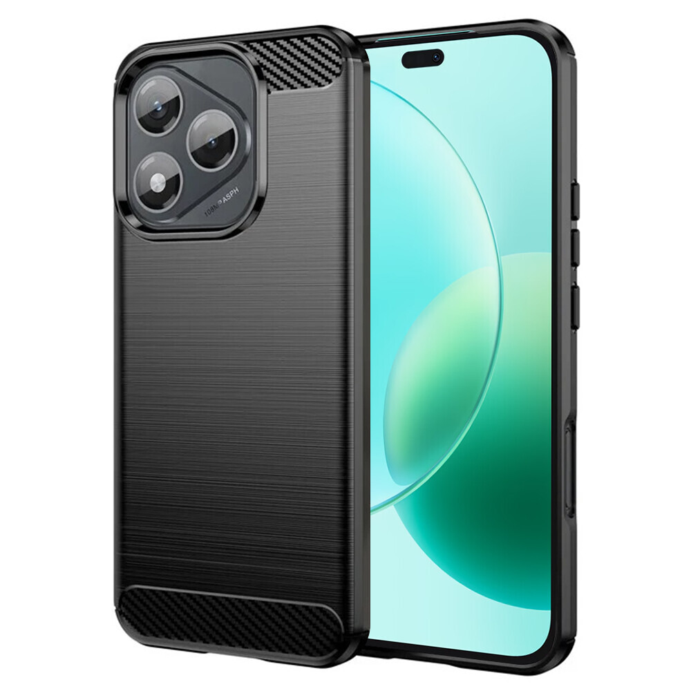 Pouzdro Techsuit Carbon Silicone Honor 400 Lite černé