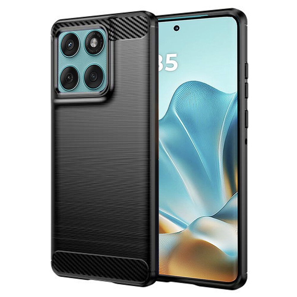 Techsuit Carbon Silicone pro Motorola Edge 60 Edge 60 Fusion černý