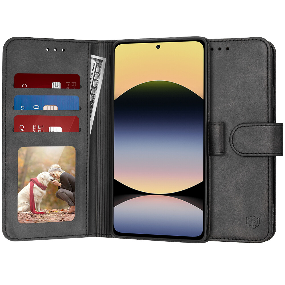 Techsuit Diary Book pro Xiaomi Redmi Note 14 4G (Standard) černá