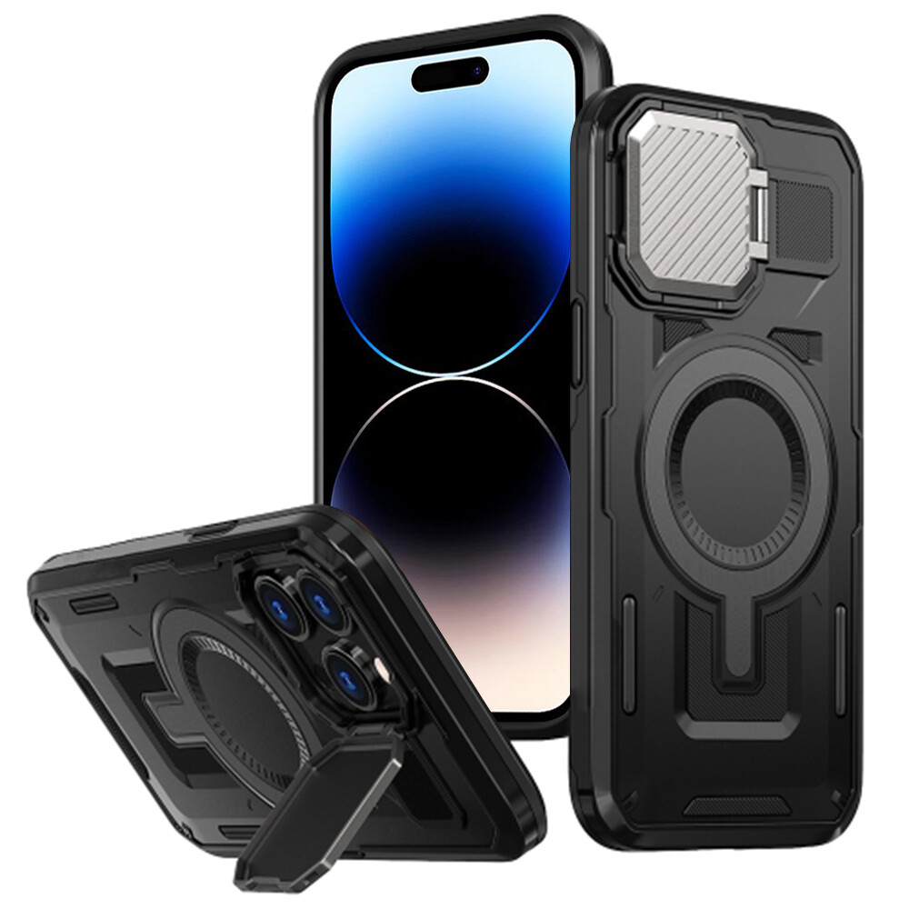 Techsuit CamVault MagSafe pro iPhone 14 Pro černý