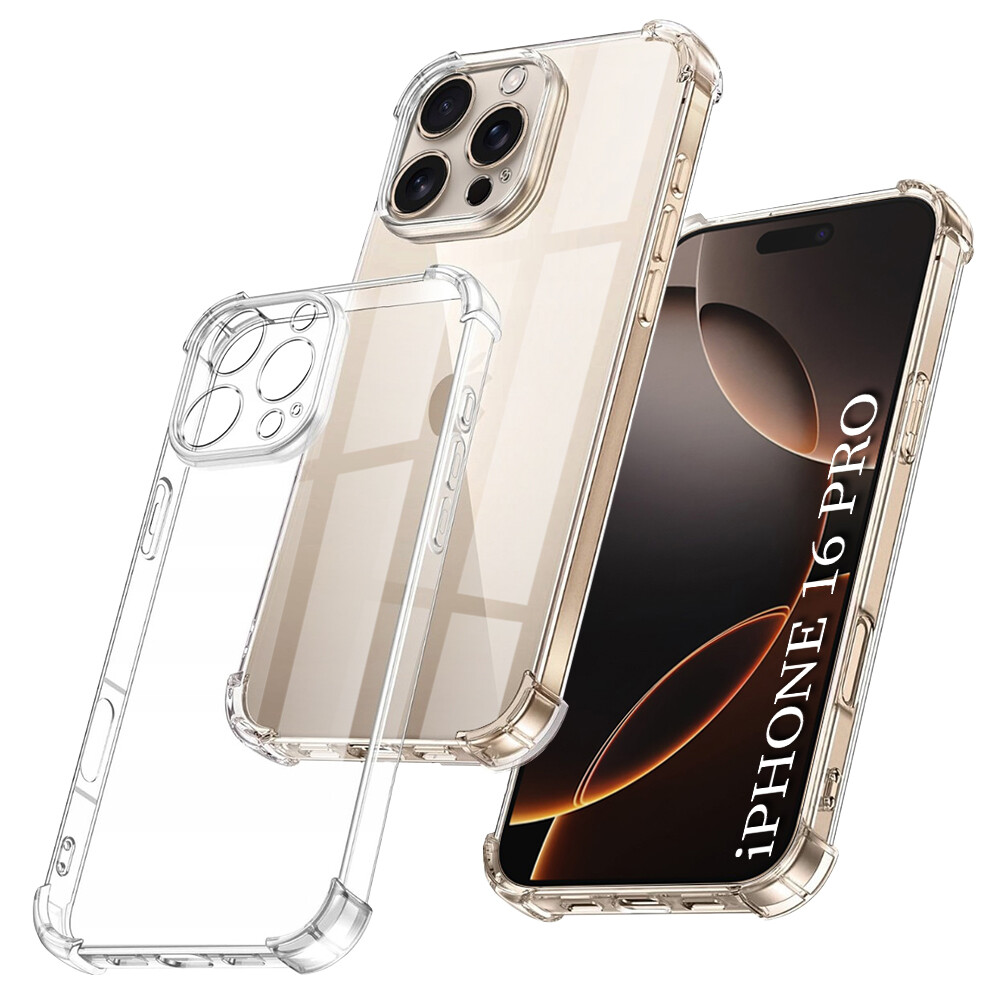 Techsuit Shockproof průhledný silikon iPhone 16 Pro průhledný