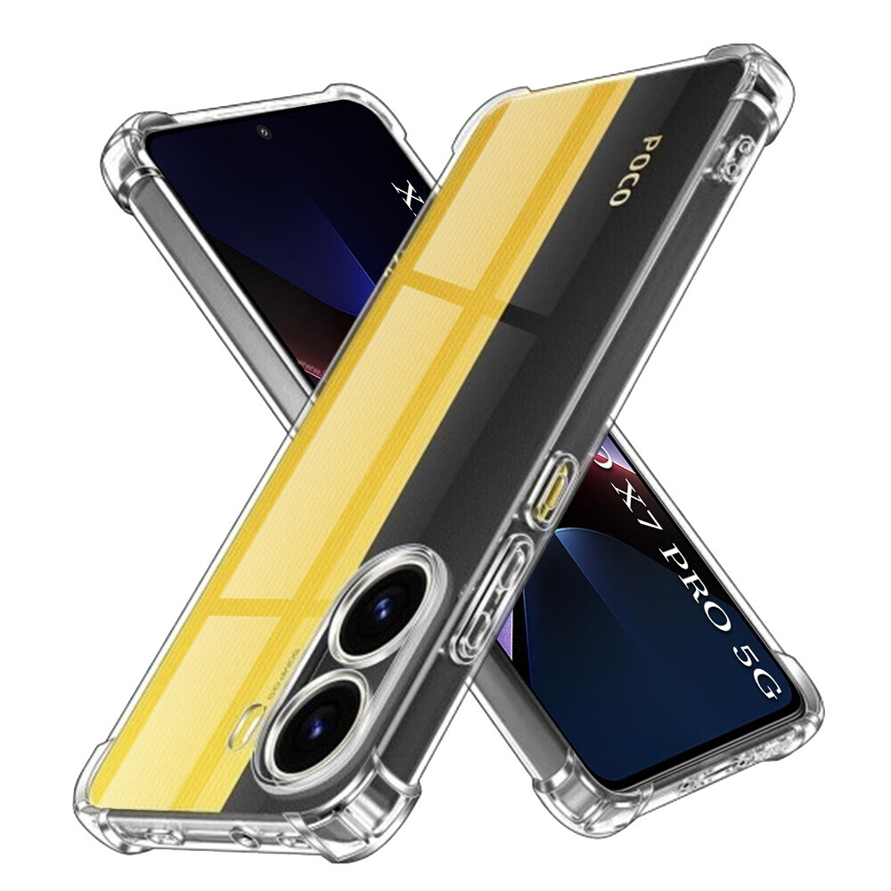 Techsuit Shockproof průhledný silikon pro Xiaomi Poco X7 Pro průhledný