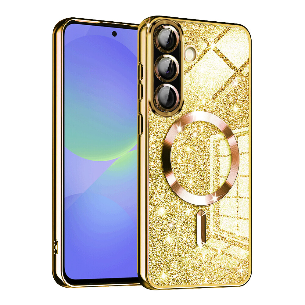 Techsuit Luxury Glitter MagSafe pro Samsung Galaxy A36 5G A56 5G zlatá