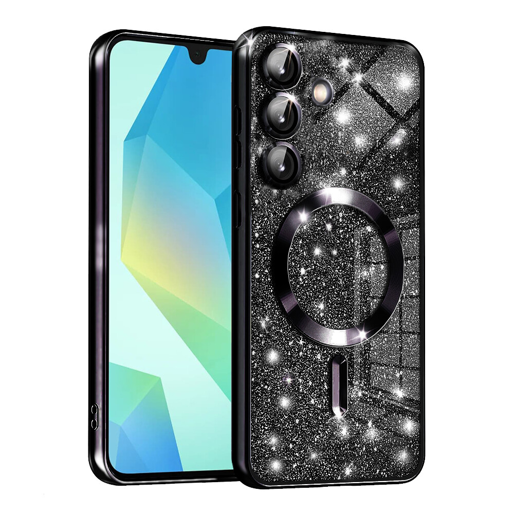 Techsuit Luxury Glitter MagSafe pro Samsung Galaxy A16 4G / A16 5G černá