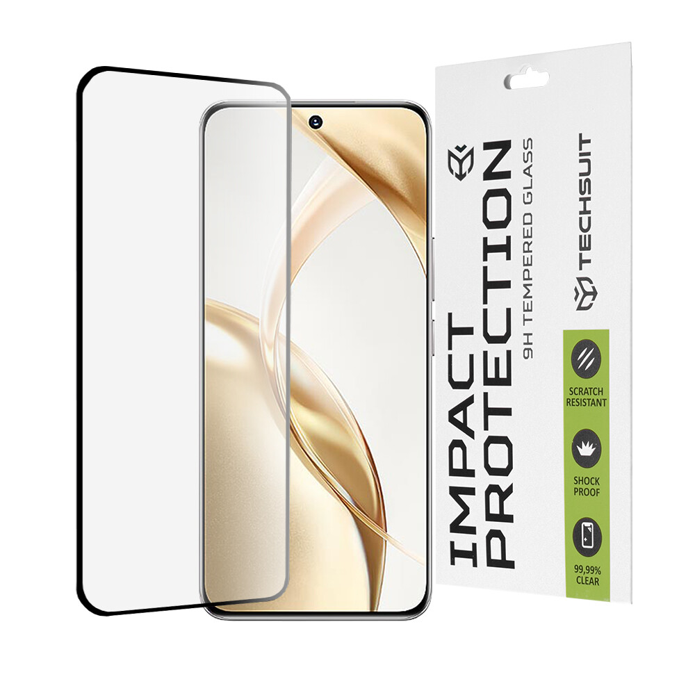 Ochranné sklo Techsuit 111D 3D zakřivené Honor 200 černé