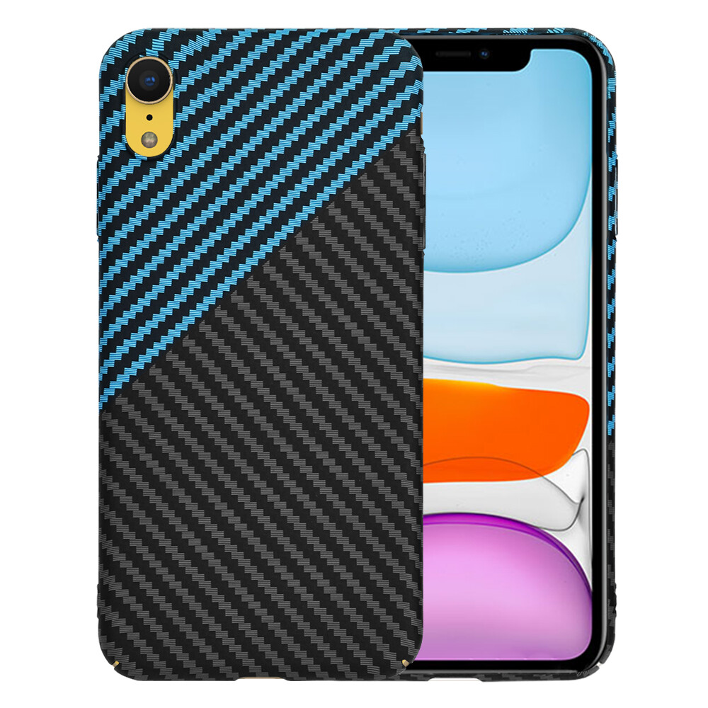Techsuit Carbonite FiberShell pouzdro iPhone XR modré