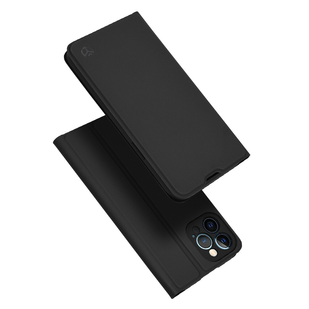 Techsuit Magskin Book iPhone 12 Pro Max Černá