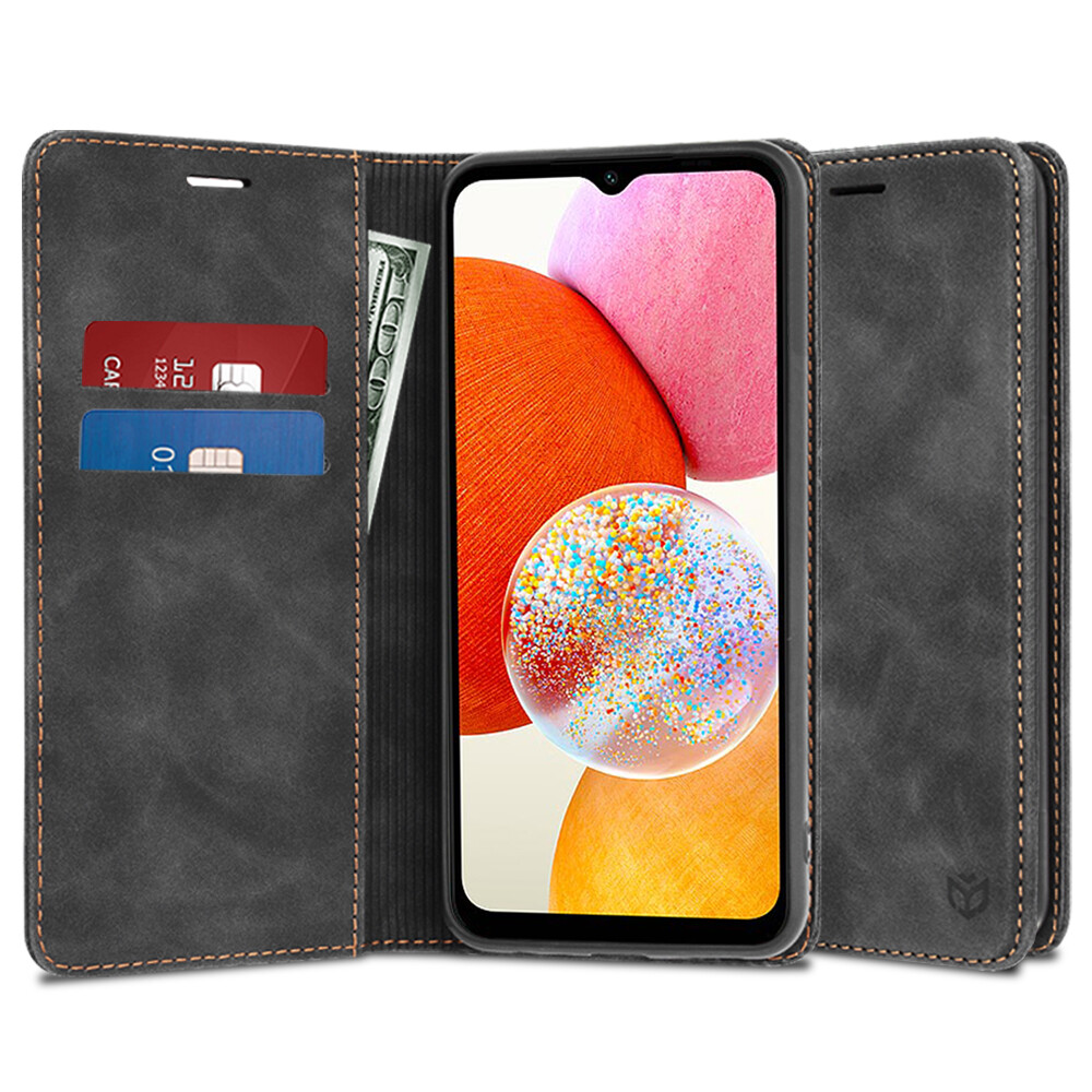 Techsuit Pohodlný Kryt Samsung Galaxy A14 4G A14 5G Černý