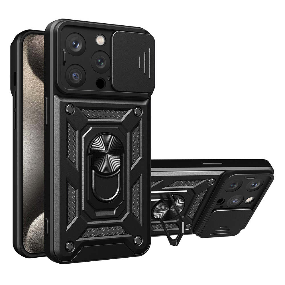 Techsuit CamShield Series iPhone 15 Pro Černá