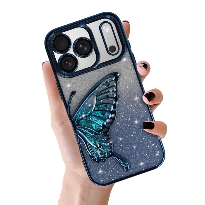 Zadní kryt Tel Protect Butterfly Water pro iPhone 17 Pro Max blue